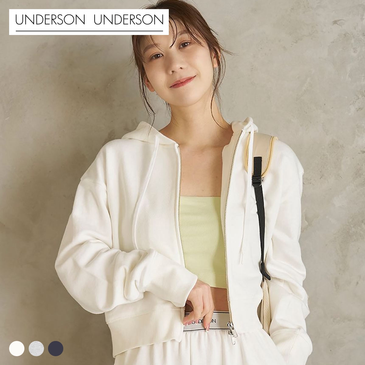 アンダーソンアンダーソン WASHIスウェットパーカー UNDERSON UNDERSON