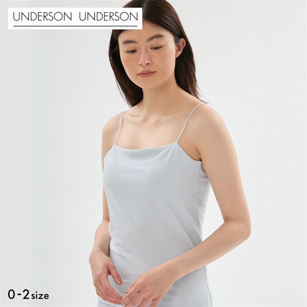 アンダーソンアンダーソン WASHIFABRIC(R) バックオープンキャミソール カップ付き UNDERSON UNDERSON カップイン