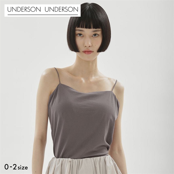 アンダーソンアンダーソン WASHIFABRIC(R) バックオープンキャミソール カップ付き UNDERSON UNDERSON カップイン