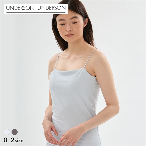 アンダーソンアンダーソン WASHIFABRIC(R) バックオープンキャミソール カップ付き UNDERSON UNDERSON カップイン