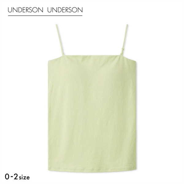 アンダーソンアンダーソン 2WAYベアトップキャミ カップ付き ストラップレス ノンワイヤー UNDERSON UNDERSON