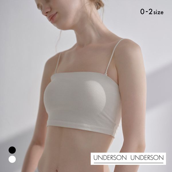 アンダーソンアンダーソン UNDERSON UNDERSON ベアトップブラ カップ付き 単品 ストラップレス