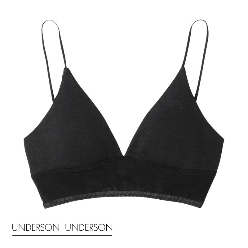 アンダーソンアンダーソン UNDERSON UNDERSON ファッションバッククロスブラ ランジェリー ブラジャー 単品(BK-ブラック-0)
