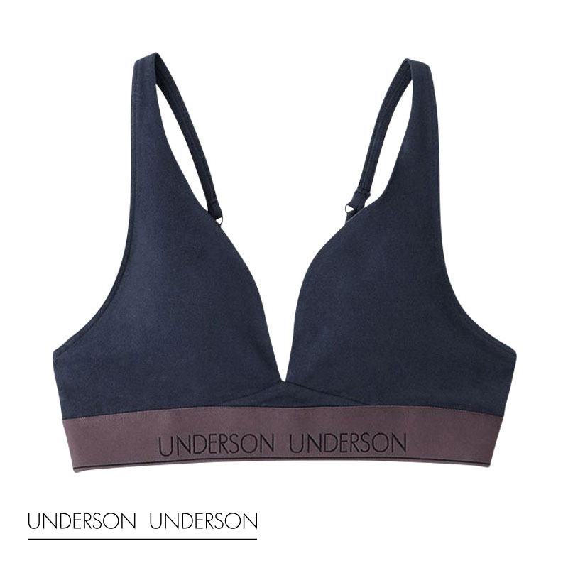 アンダーソンアンダーソン UNDERSON UNDERSON リラックスヘルシーブラ ランジェリー ブラジャー 単品(DNV-濃ネイビー-0)