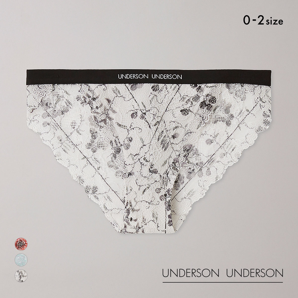 アンダーソンアンダーソン L.Rix Fantasy上野リチ×UNDERSON UNDERSON レースショーツ 総レース バックレース(BE-ベージュ-0)