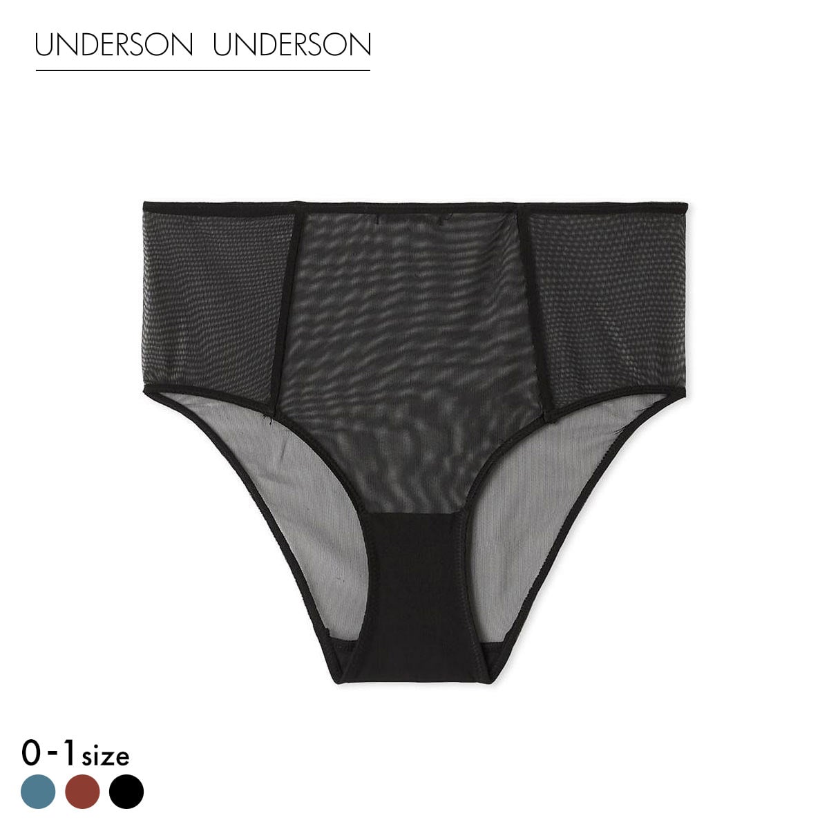 アンダーソンアンダーソン シアーハイウエストショーツ ショーツ UNDERSON UNDERSON(BK-ブラック-0)