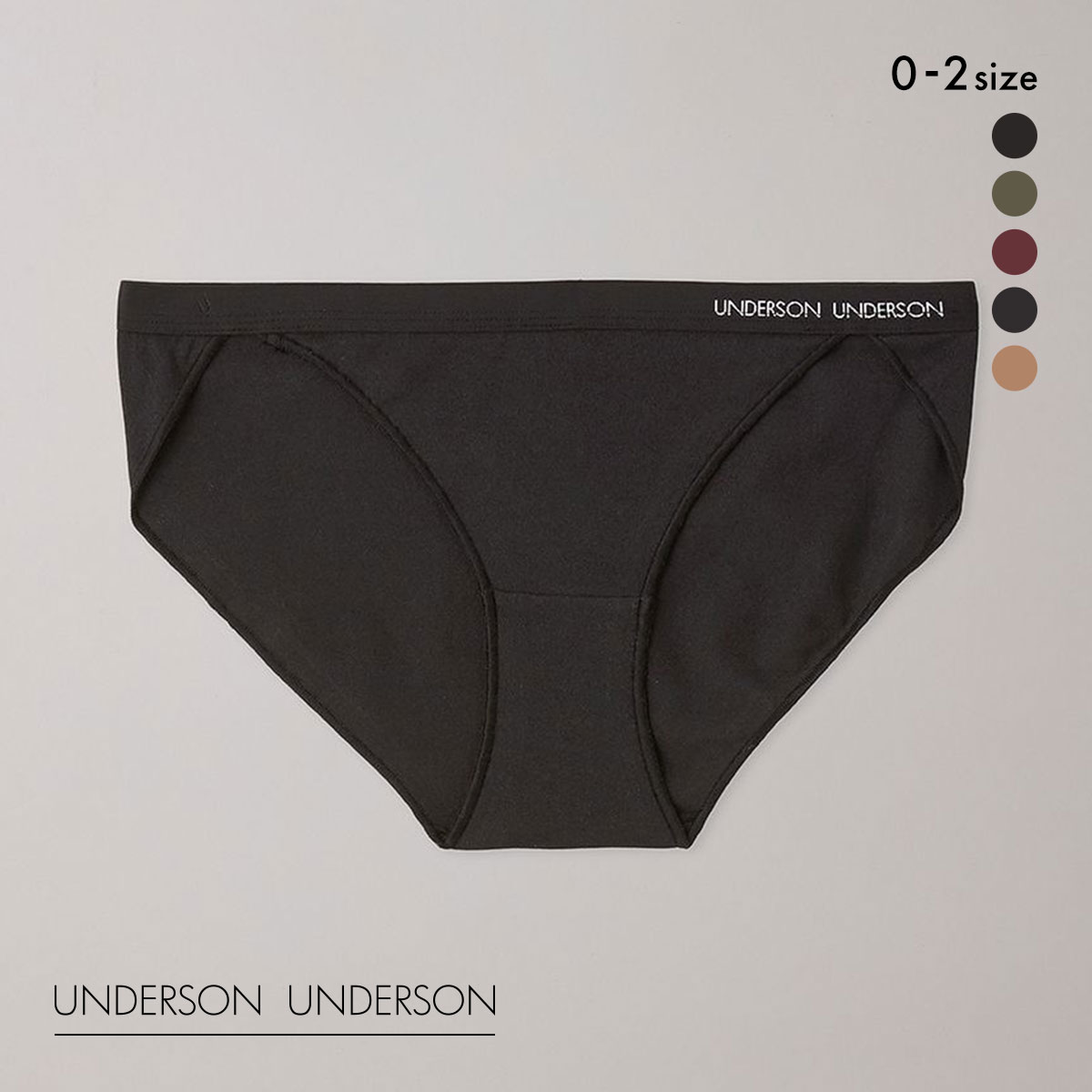 アンダーソンアンダーソン レギュラービキニショーツ ショーツ UNDERSON UNDERSON(BK1-ブラック1-0)