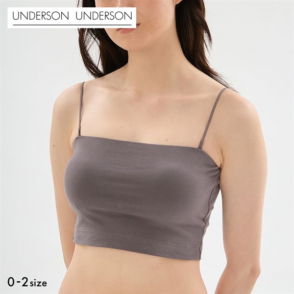 アンダーソンアンダーソン WASHIFABRIC(R)ベアトップブラ カップ付き キャミソール ベアトップ ブラトップ UNDERSON UNDERSON