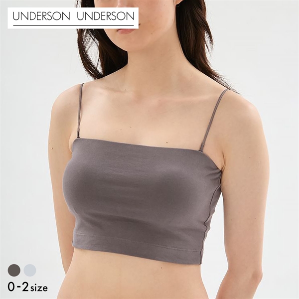 アンダーソンアンダーソン WASHIFABRIC(R)ベアトップブラ カップ付き キャミソール ベアトップ ブラトップ UNDERSON UNDERSON