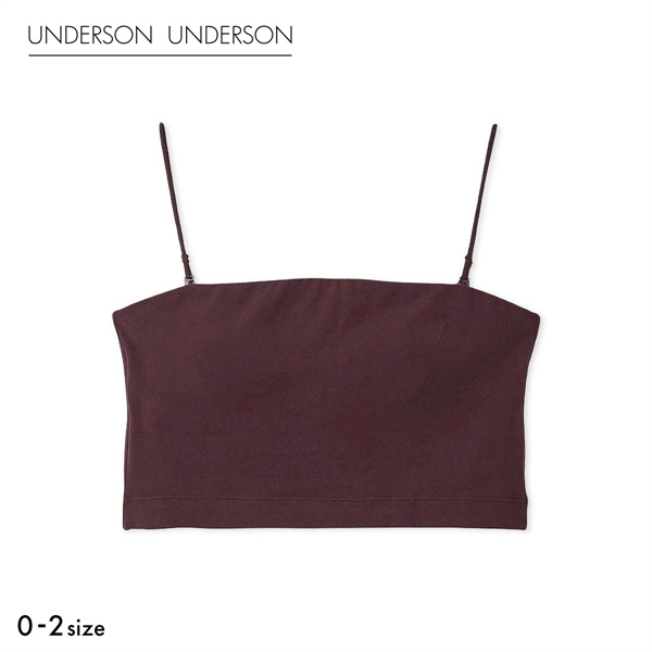 アンダーソンアンダーソン ベアトップブラ カップ付き ストラップレス ノンワイヤー UNDERSON UNDERSON