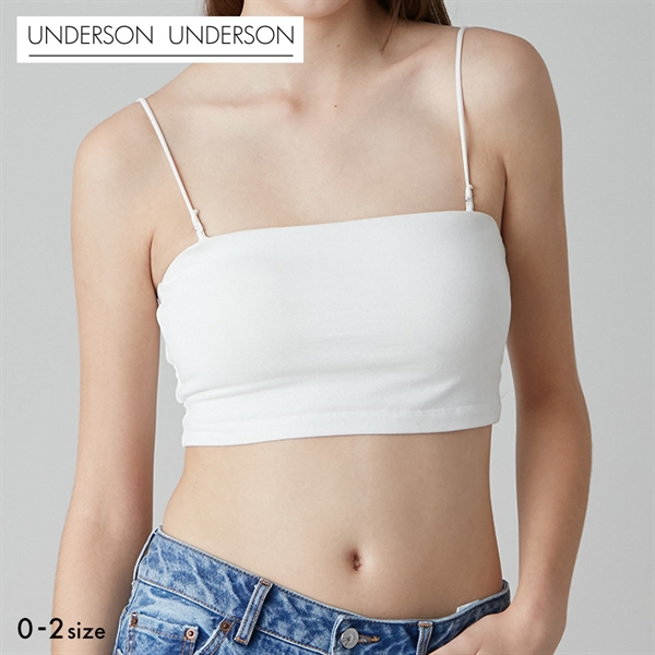 アンダーソンアンダーソン ベアトップブラ カップ付き ストラップレス ノンワイヤー UNDERSON UNDERSON