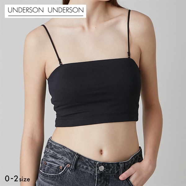 アンダーソンアンダーソン ベアトップブラ カップ付き ストラップレス ノンワイヤー UNDERSON UNDERSON