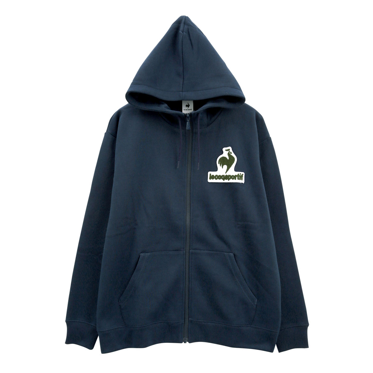 ルコック スポルティフ lecoq sportif 裏起毛 フーテッドスウェットジャケット(NV-ネイビー-S)