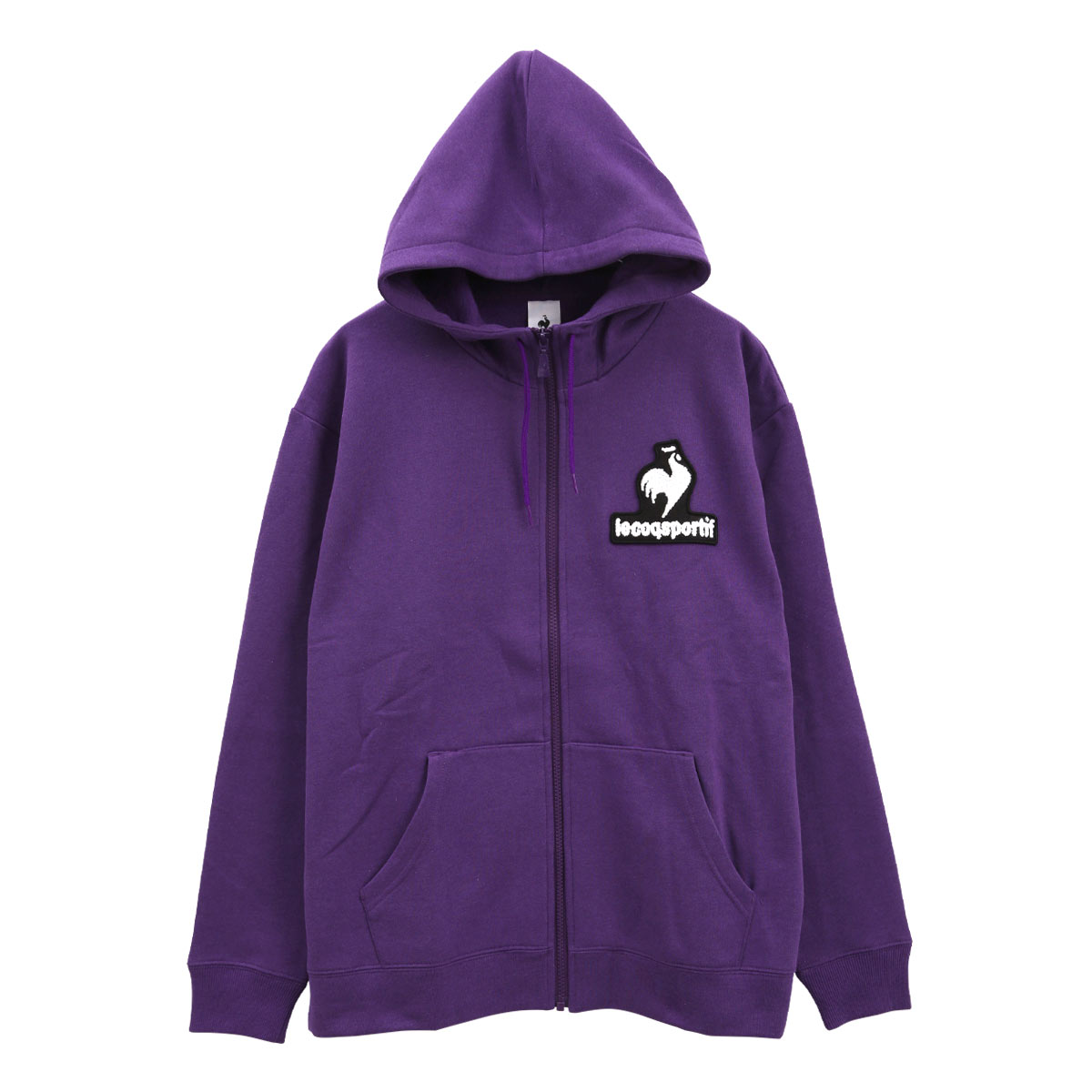 ルコック スポルティフ lecoq sportif 裏起毛 フーテッドスウェットジャケット(PU-パープル-S)