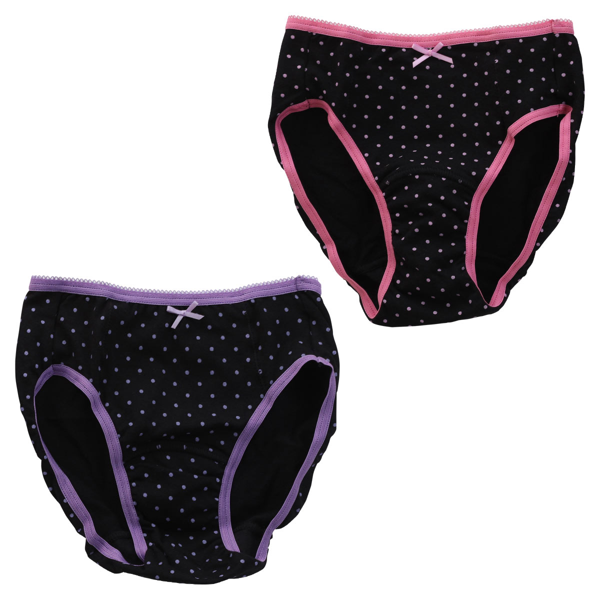 ガロー Garau 学校生活向上委員会 サニタリー ショーツ ジュニア キッズ 女の子 綿混 2枚 セット ポケット付き 可愛いドット柄(Set-140)