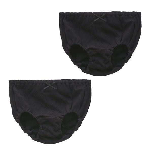 ガロー Garau GIRLS SHORTS ショーツ 2枚セット キッズ ジュニア 女の子 綿100％ 白 黒 100 110 120 130 140 150 160 165