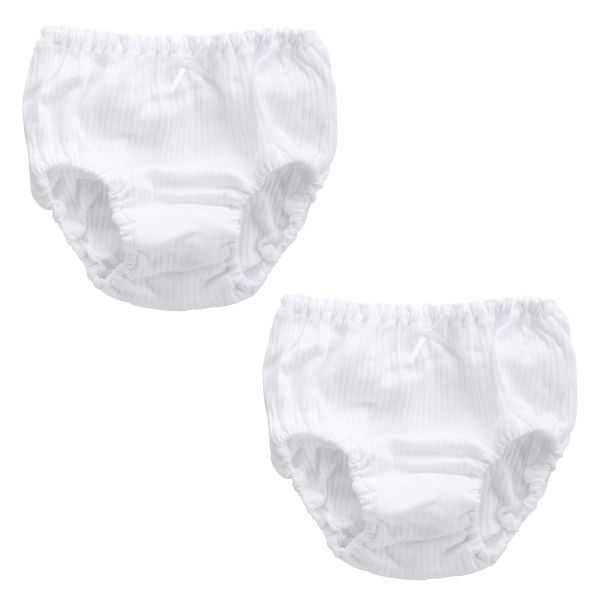 ガロー Garau ショーツ キッズ ジュニア 女の子 2枚セット 無地 リブ 綿100％ 100 110 120 130 140 150 160 165 白 黒