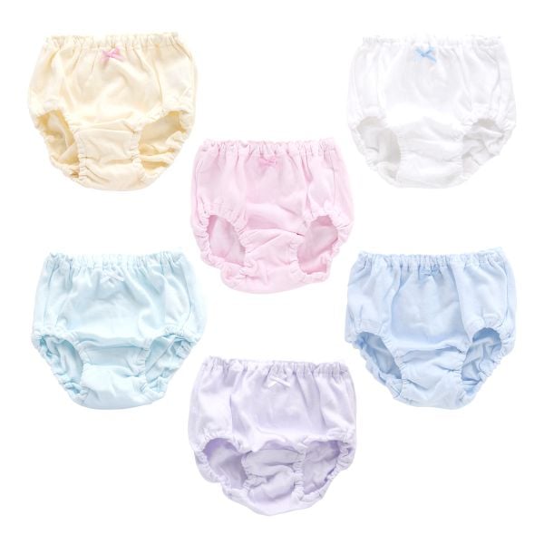 ガロー Garau ショーツ キッズ ジュニア 女の子 6枚セット 綿100％ 無地 カラー 100 110 120 130 140 150 160 165