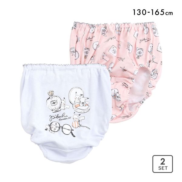 ポケットモンスター 女児 ショーツ 2枚セット キッズ ジュニア 130 140 150 160 165 ポケモン pokemon