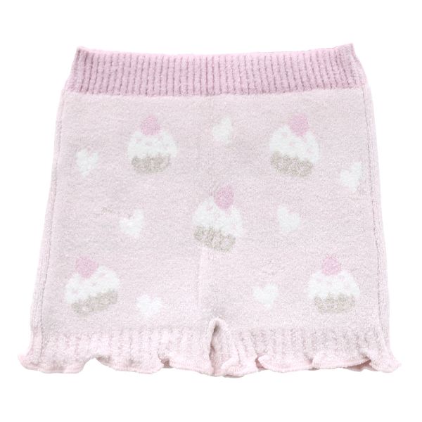 ガロー Garau モコモコ素材の1分丈 マシュマロパンツ オーバーパンツ キッズ ジュニア 女の子 女児 100-130