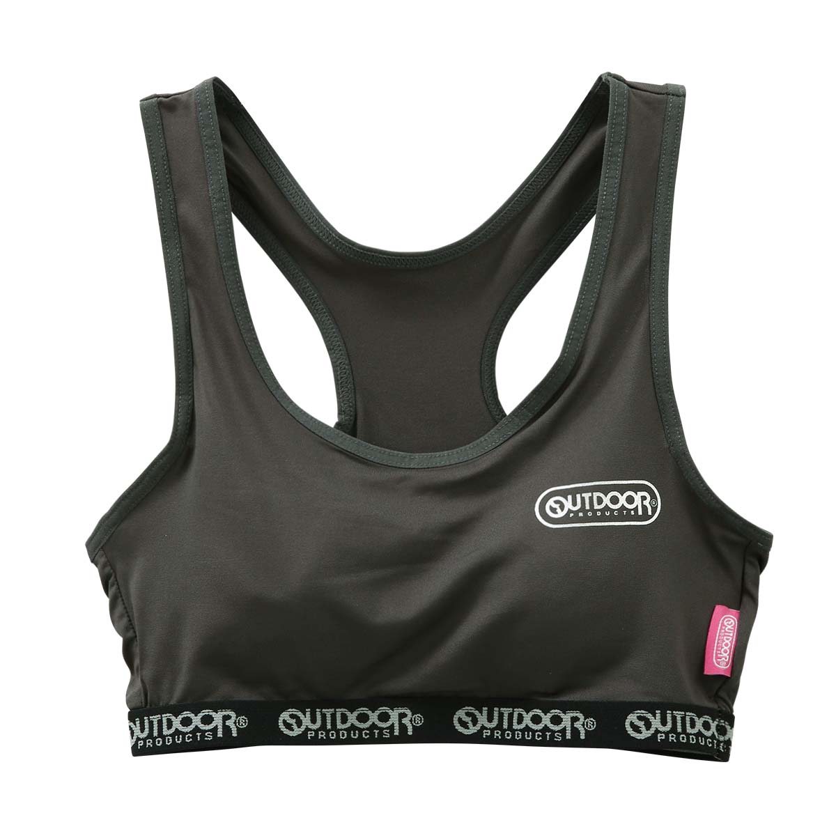 ガロー Garau アウトドアプロダクツ OUTDOOR PRODUCTS ハーフトップ モールドカップ付き 150 160 165 キッズ ジュニア 女の子 単品(BK-ブラック-150)