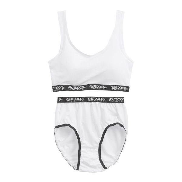 アウトドアプロダクツ OUTDOOR PRODUCTS ハーフトップ モールドカップ付き ショーツ 上下セット キッズ ジュニア 女の子