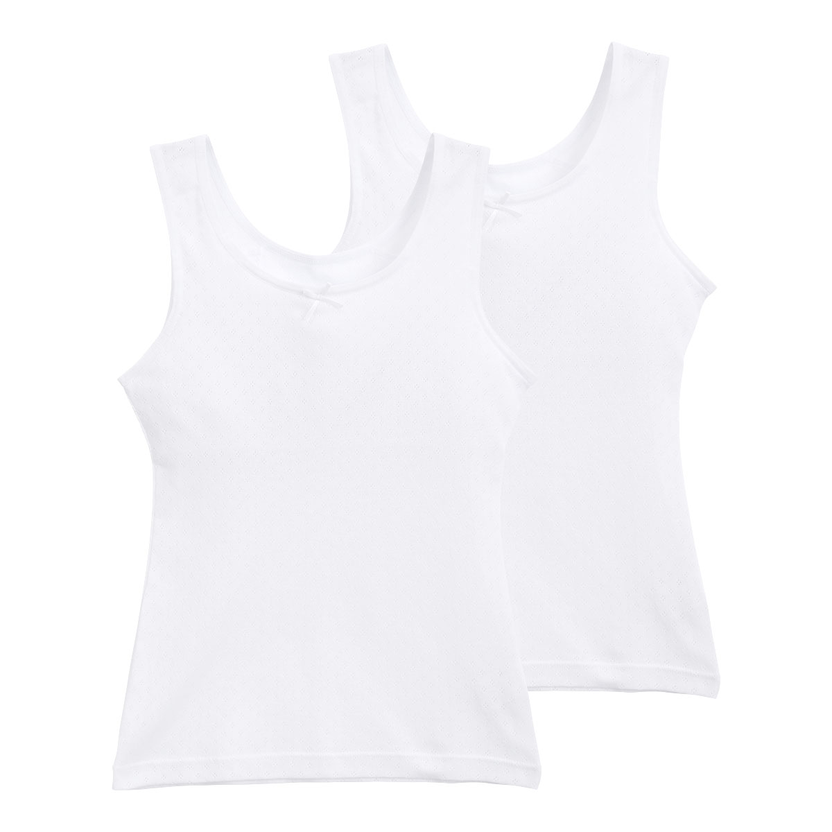 ガロー Garau さらさらコットン ソフトカップ付き タンクトップ 2枚セット キッズ ジュニア 女の子 インナー 140 150 160(Set-140)