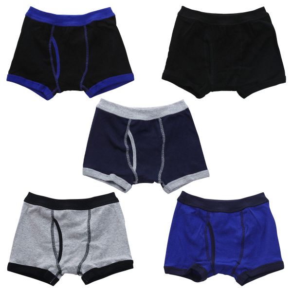 ガローGarau ボクサーパンツ キッズ ジュニア 男の子 5枚セット 110 120 130 140 150 160 170 無地 綿100％ 前あき