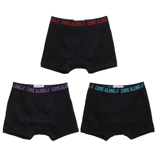 ガロー Garau ボクサーパンツ キッズ ジュニア 男の子 綿100％ 前開き 3枚セット 無地 130 140 150 160 170