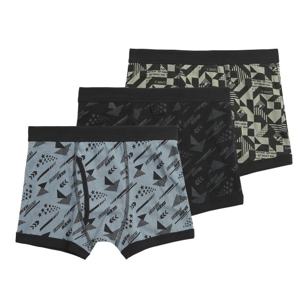 ガロー Garau ボクサーパンツ キッズ ジュニア 男の子 3枚セット 前開き 130 140 150 160 170