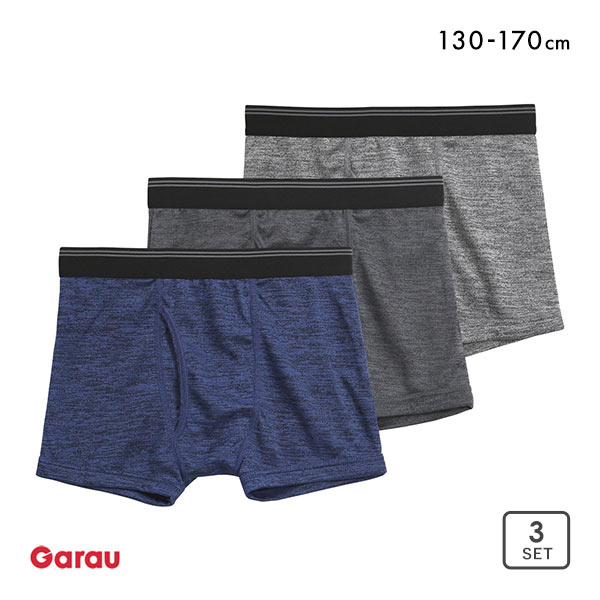 ガロー Garau ボクサーパンツ ジュニア キッズ 男の子 3枚セット 前開き 130 140 150 160 170 ガロー Garau ボクサーパンツ ジュニア キッズ 男の子 3枚セット 前開き 130 140 150 160 170