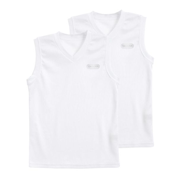 アウトドアプロダクツ OUTDOOR PRODUCTS キッズ ジュニア Vネック スリーブレス シャツ インナー 男の子 ドライ 130 140 150 160