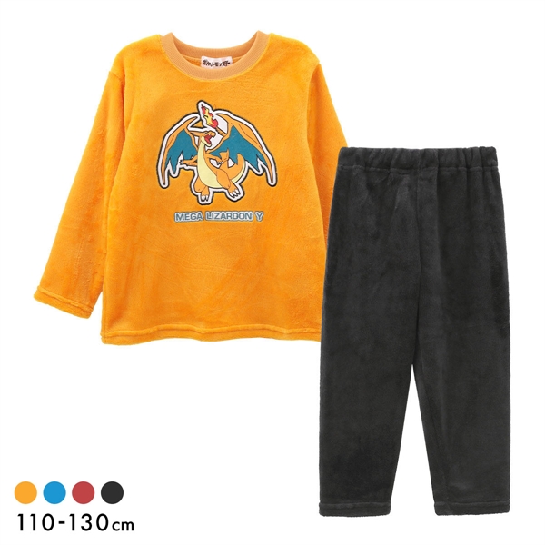 ガロー ポケットモンスター フリースパジャマ 長袖 パンツ ルームウェア キッズ ジュニア 上下セット あったか ポケモン Garau