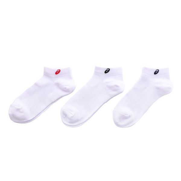 アシックス ASICS ソックス 靴下 スニーカー丈 3足組 白 黒 サポート スポーツ レディース 23-25cm