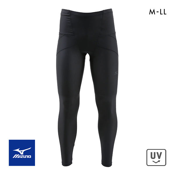ミズノ MIZUNO メンズレギンス 10分丈 ロゴ ボトムス スポーツタイツ ヒップ＆ウェストサポート メンズ
