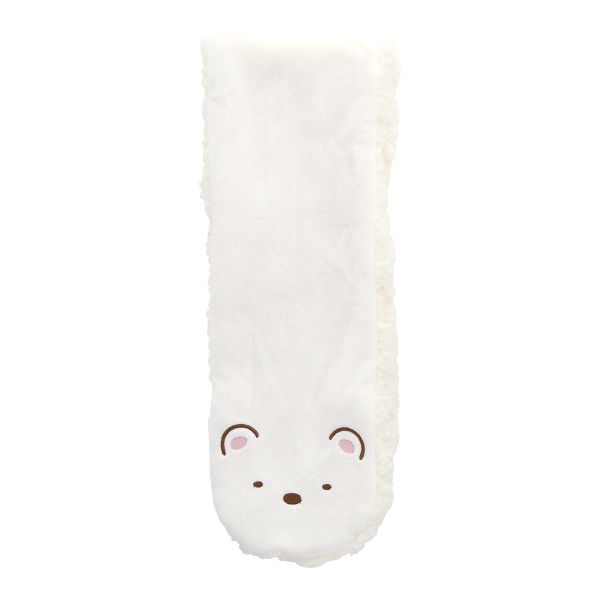 すみっコぐらし ティペット 刺繍 ふわふわボア マフラー キッズ ジュニア あったか しろくま とかげ ねこ