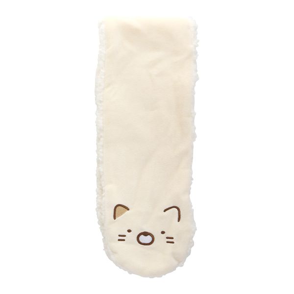 すみっコぐらし ティペット 刺繍 ふわふわボア マフラー キッズ ジュニア あったか しろくま とかげ ねこ