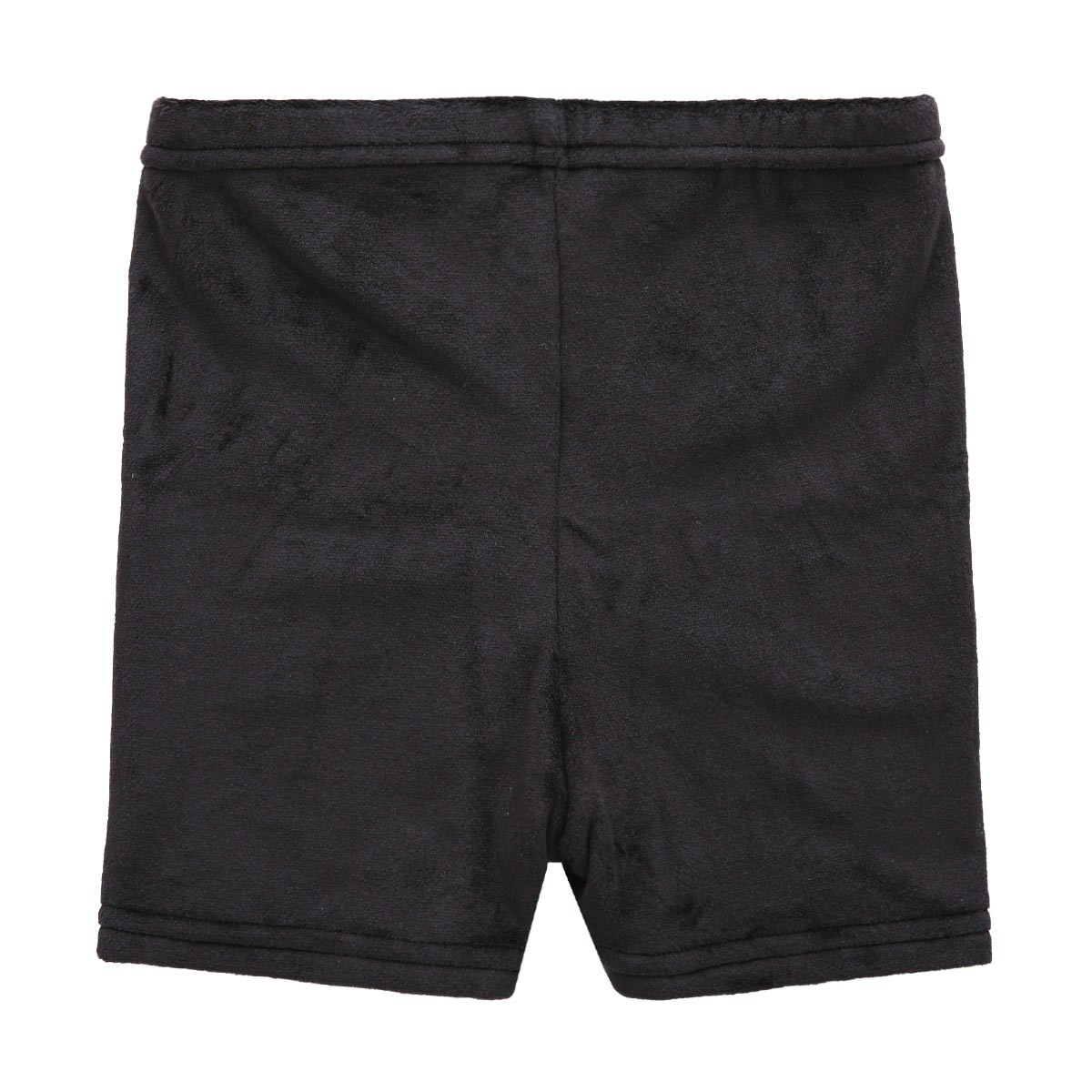 okamoto くろぱん KUROPAN オーバーパンツ インナースパッツ ショート丈 キッズ ジュニア たっぷり厚手 毛布パンツ あったか(BK-ブラック-105-125)