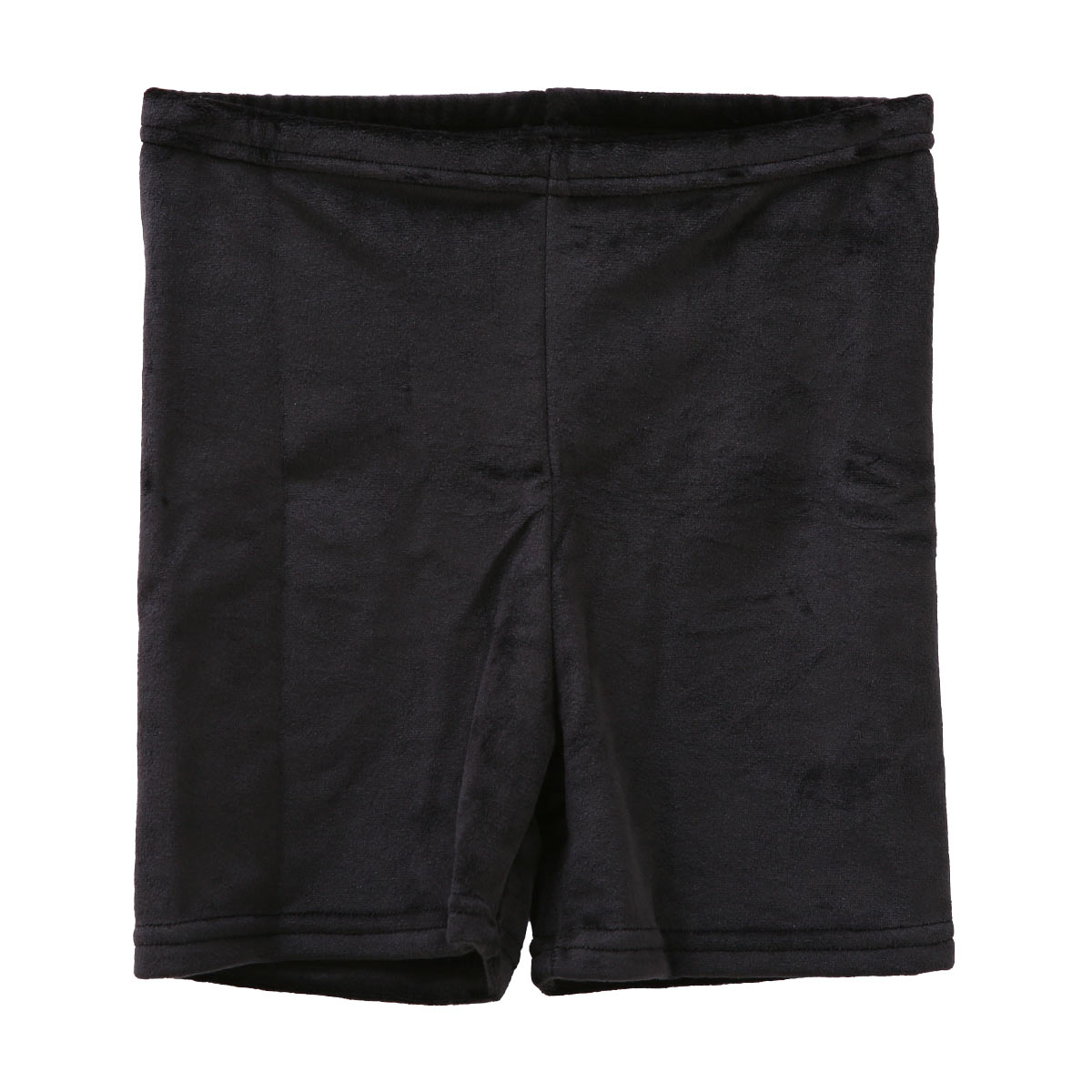 okamoto くろぱん KUROPAN スパッツ オーバーパンツ ひざ上20cm丈 たっぷり厚手 毛布パンツ こっそり冷え対策 レディース(BK-ブラック-S-M)