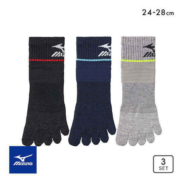 10%OFF ミズノ MIZUNO RUN & WALK ソックス 靴下 ショート丈 5本指 3足組 サポート メンズ スポーツ 24-26cm 26-28cm 10%OFF ミズノ MIZUNO RUN & WALK ソックス 靴下 ショート丈 5本指 3足組 サポート メンズ スポーツ 24-26cm 26-28cm