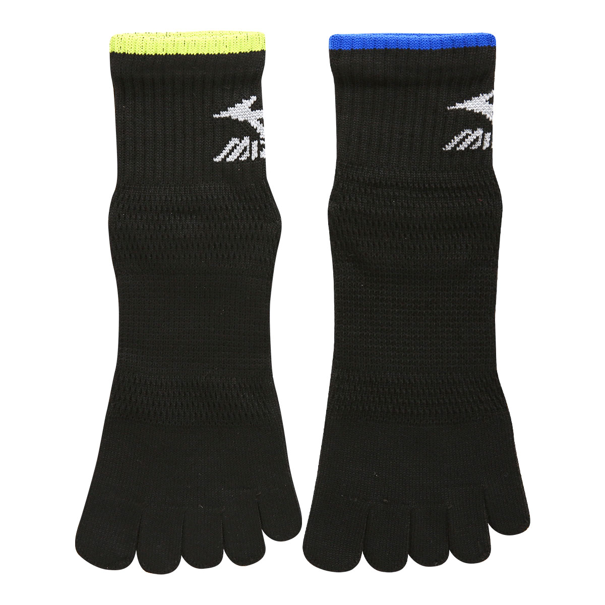 ミズノ MIZUNO WORK ソックス 靴下 ショート丈 5本指 2足組 涼感メッシュ 吸汗速乾 サポート メンズ 24-26cm 26-28cm(Set-24-26cm)