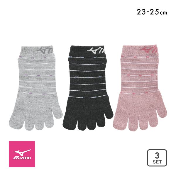 10%OFF ミズノ MIZUNO ソックス 靴下 五本指 3足組 10%OFF ミズノ MIZUNO ソックス 靴下 五本指 3足組