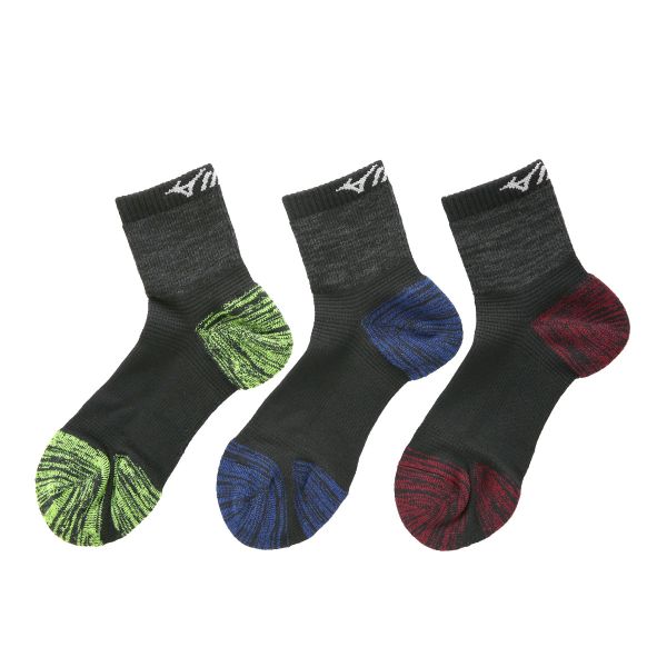 ミズノ MIZUNO ワーク 防寒フィット 足首ウォーム設計 ソックス ショート丈 三足組 メンズ 24-26cm 26-28cm