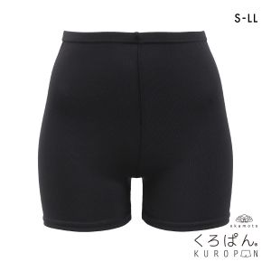 くろぱん さらさらDRY レディース オーバーパンツ ひざ上20cm丈 吸水速乾 スポーツ 部活 学校 学生 S-LL KUROPAN