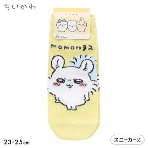 ちいかわ ソックス スニーカー丈 モモンガ レディース 靴下 キャラソックス 23-25cm