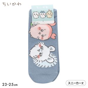 ちいかわ ソックス スニーカー丈 モモンガ 古本屋 レディース 靴下 キャラソックス 23-25cm