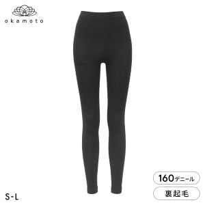 冬レギンス 160デニール 10分丈 裏起毛 ふんわりあたたか レディース S-M M-L JM-L JJM-L 大きいサイズ okamoto