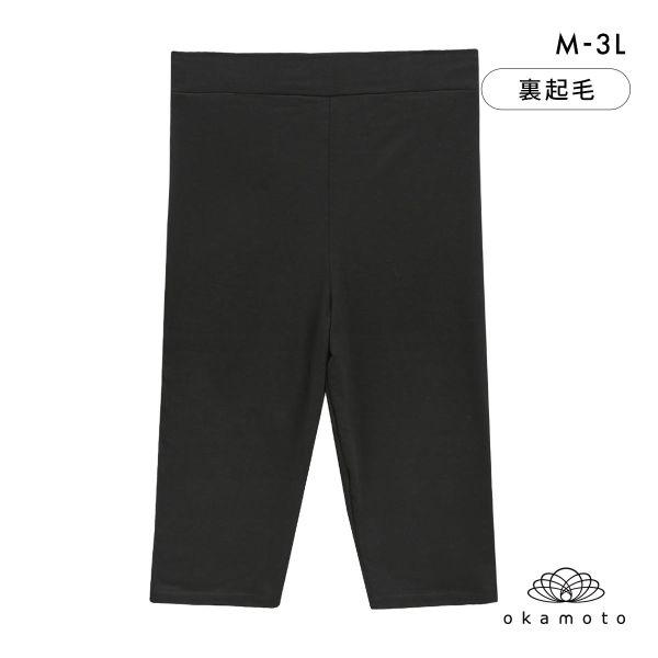 プラチナホット レギンス 5分丈 あったか 裏起毛 保温 M L LL 3L 大きいサイズ レディース okamoto Platinumhot