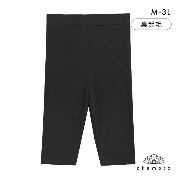 プラチナホット レギンス 5分丈 あったか 裏起毛 保温 M L LL 3L 大きいサイズ レディース okamoto Platinumhot