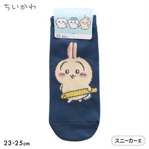 ちいかわ ソックス うさぎ たくあん スニーカー丈 レディース 23-25cm キャラクターソックス 靴下